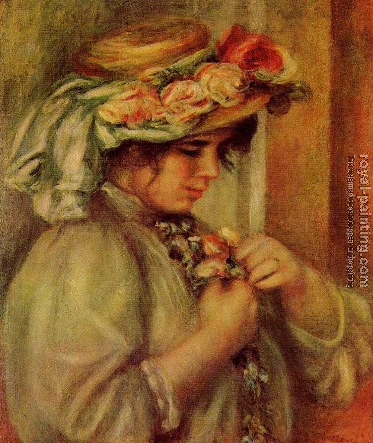 Pierre Auguste Renoir : Young Girl in a Hat Pierre Auguste Renoir : Young Girl in a Hat